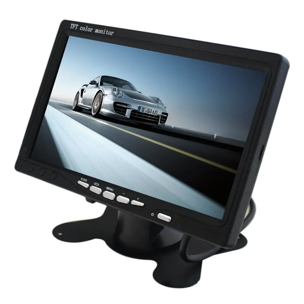 Монитор tft 7. 7 Inch TFT Color Monitor/TV Pioneer. Монитор для автомобиля. Монитор в автомобиль универсальный. Видеоплеер для автомобиля с монитором.