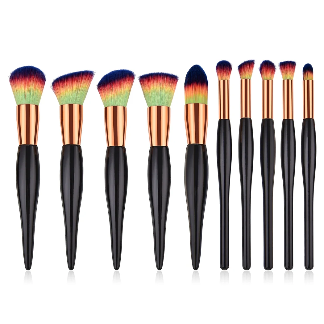 Hot Professional Cosmetic Brushes Kits 10Pcs Makeup Brush Set Powder Foundation Eye shadow Blushes | Красота и здоровье