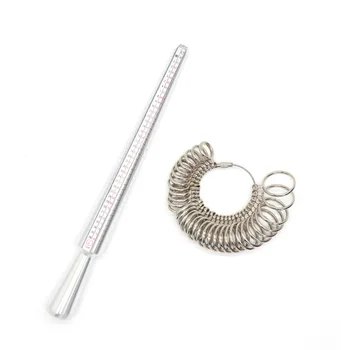 

Aluminum Ring With Size Aluminum Ring Measuring Stick Jewelry Measuring Tool Detachable Ring Size Measuring Ring