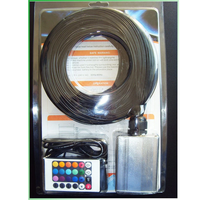 2014 Diy Multi color Led Fibra Optic Fiber Lamp Lighting Kits Strand