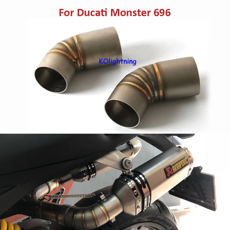 Slip Motorcycle Exhaust Modified Connecting Pipe Link Middle Pipe Stainless Steel Pipe Slip on