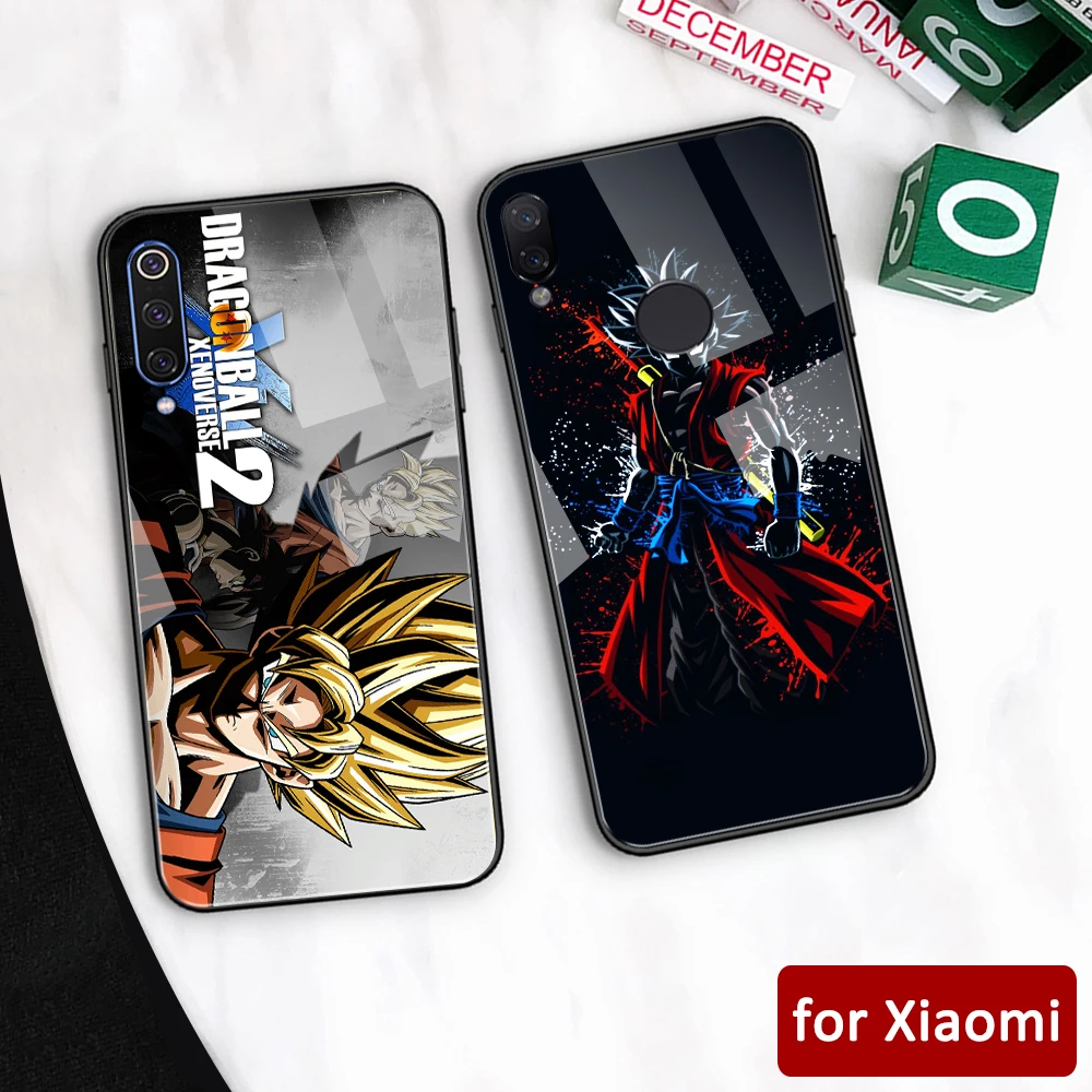 Чехол для Xiaomi Play Dragon ball Z стеклянная задняя крышка чехол mi 5 5s 6 6x Redmi Note 7 Max 3 Mi play k20 pro