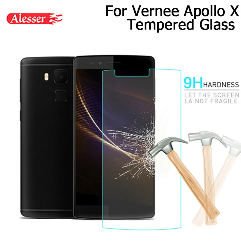 

Alesser 2PCS For Vernee Apollo X Premium Tempered Glass Film Scratch-proof Protective Steel Film For Vernee Apollo X Accessories