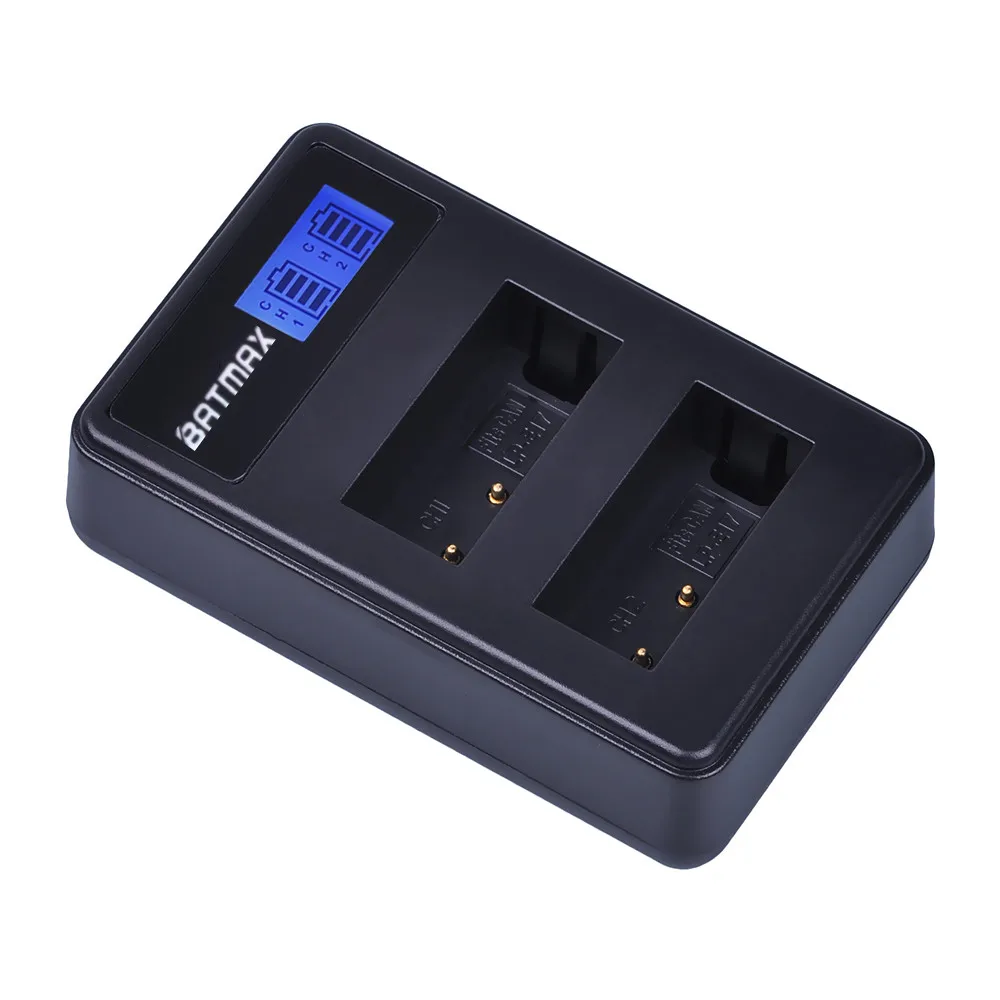 4 шт. аккумуляторы Batmax 1040 мАч с двумя USB портами для Canon EOS T6i 750D T6s 760D 800D M3 M5 8000D