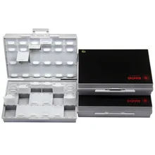 AideTek 3 блока коробок 48 крышек пустой корпус SMD SMT Органайзер поверхностное крепление DE UK корабль пластиковая часть коробки этикетки 3BOXALL48