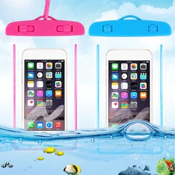 Summer Waterproof Phone Pouch Luminous Swimming Bags Beach Dry Phone Case Cover Camping Skiing Holder For Cell Phone 3.5-6 Inch