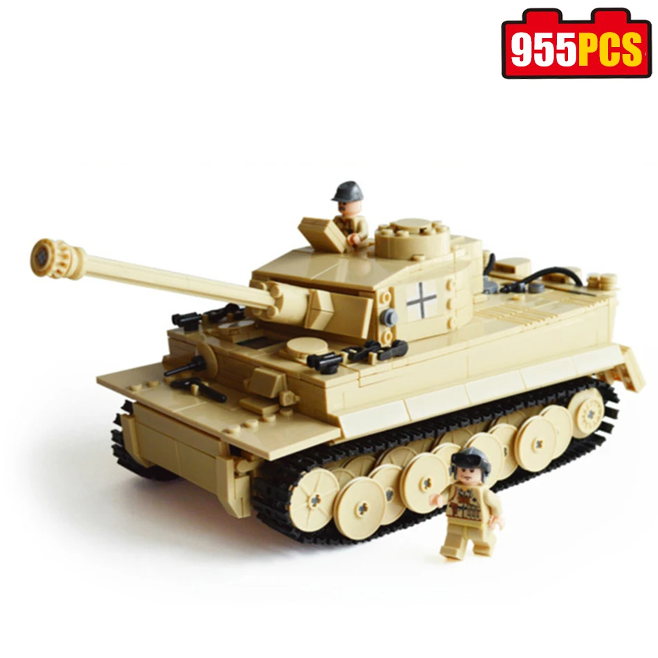 

995pcs KAZI German King Tiger Tank Model Century Military Building Blocks Compatible legoed Enlighten Bricks Toys for children