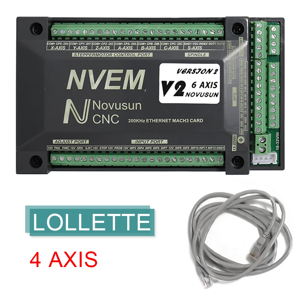 

6 Axis NVEM CNC Controller 200KHz Ethernet Motion Control Card Convenient Operation Rational Design Reliable Control