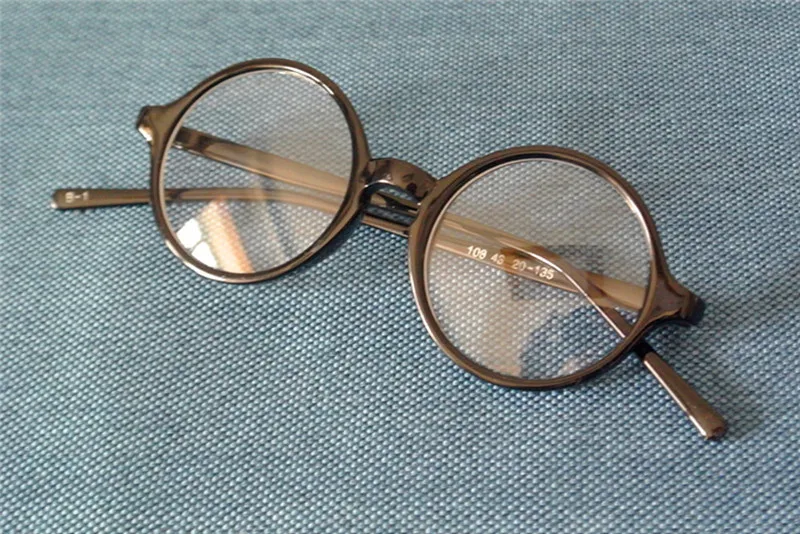 Cubojue, круглые очки для мужчин и женщин, круглые очки, оправа для мужчин, черные, прозрачные, маленькие, 43-58 мм, негабаритные, для умников, очки