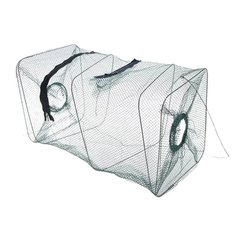 New Fishing Net Folding Fish Minnow Crab Fishing Bait Shrimp Trap Cast Net Cage For Folded Fishing Net Fishing Tackle #2J04 (2)