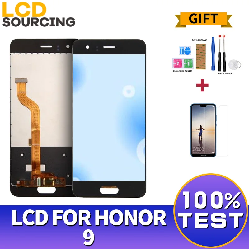 

5.15"inch LCD Display For Huawei Honor 9 STF-L09 STF-AL10 STF-AL00 LCD Touch Screen Digitizer Assembly For Honor9 with Frame