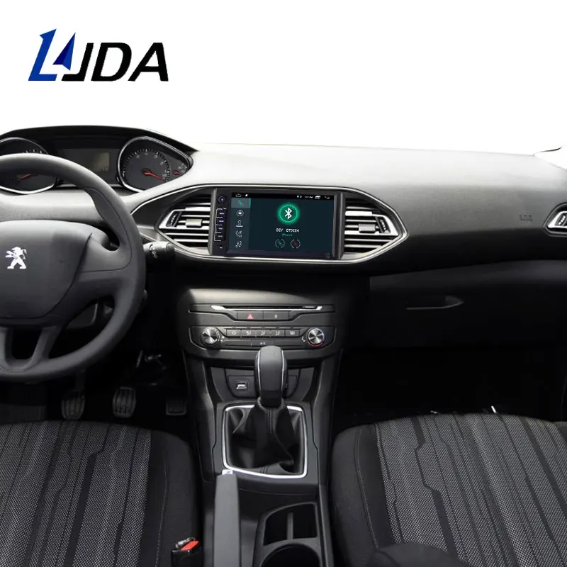Excellent LJDA 1 Din Android 10.0 Car Radio For Peugeot 308/308s 2013-2017 Car Multimedia Player Stereo Auto Audio GPS Navigation DVD IPS 5