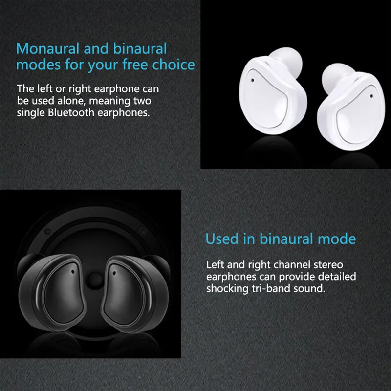 PB01-TWS мини беспроводной Bluetooth наушники Eurbuds стерео Бас Спорт Заушник наушники с микрофоном для всех смартфонов
