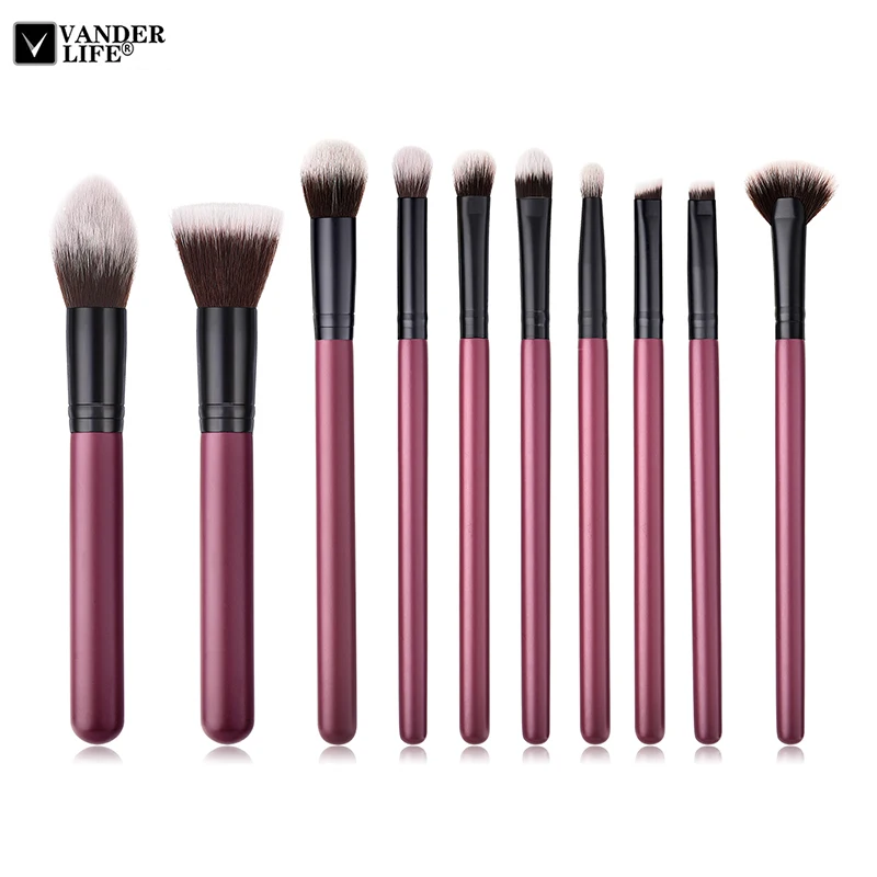 Professional Makeup Brush Set High Quality 10pcs Makeup Brushes Classic