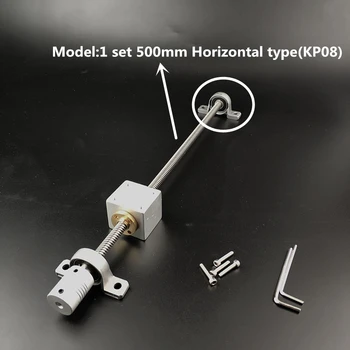 

1 set 500mm T8 screw Horizontal Screw Rod or 1 set 500mm Vertical Screw Rod Kande screw rod for Reprap 3D Printer Z Axis