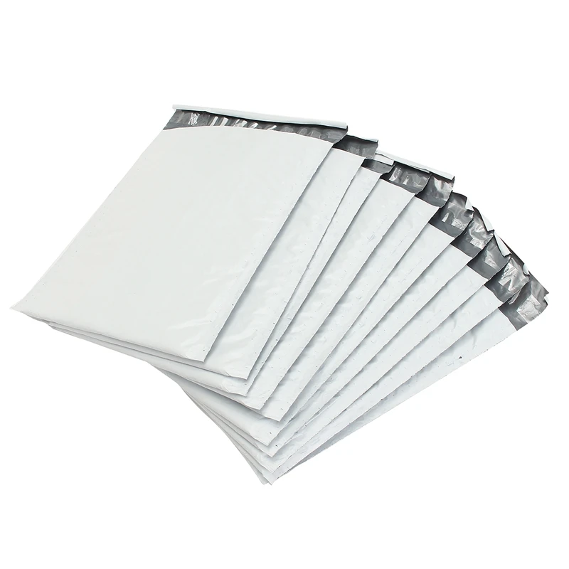 10pcs Kicute 50/30/10 шт. лучшее продвижение белых Поли Конверты пузыря PE Пластик проложенный конверт почтовые пакеты сумки 180x235 мм - Цвет: 10pcs