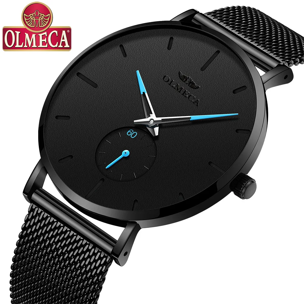 OLMECA Simple Fashion Net with Waterproof Quartz Men's Watch