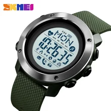 SKMEI spor akıllı saat erkek izle su geçirmez çelik halka Bluetooth manyetik şarj elektronik pusula reloj akıllı 1511