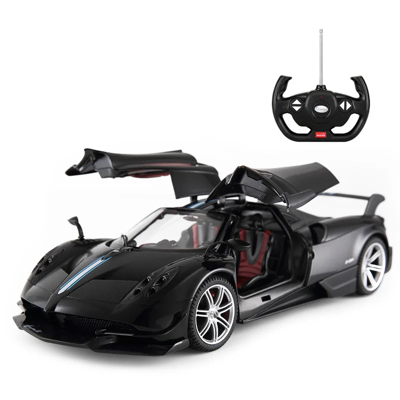 Rastar Huayra Радиоуправляемая машина 1:14, спортивный гоночный автомобиль, радиоуправляемые игрушки, радиоуправляемая открытая дверная машина, модель электромобиля, игрушки для мальчиков - Цвет: black