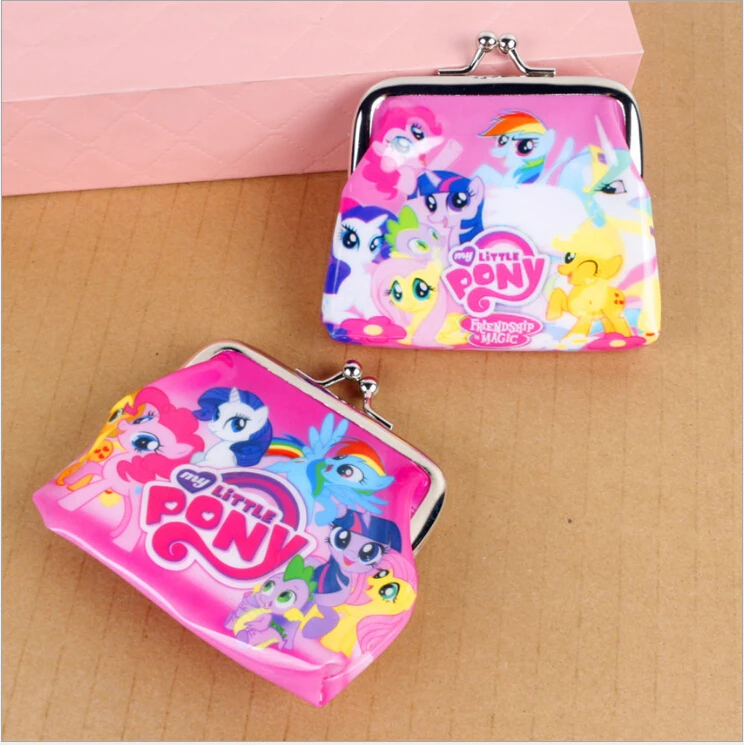 

New cartoon my little pony Coin Purse kids wallet Girls Kids money bag Children Party Gift in stock