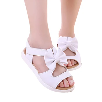 

Summer Princess Bowknot Hollow Out Anti-Slip Children's Sandals Beach Baby Shoes AN88