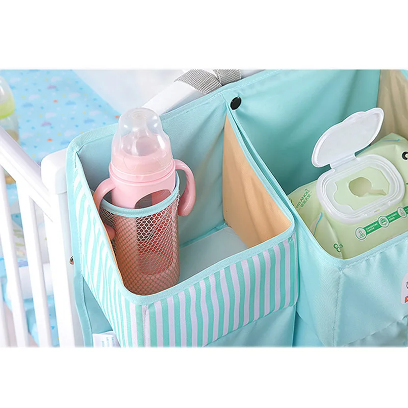 Portable Baby Crib Organizer Bed Hanging Bag for Baby Essentials Diaper Storage Cradle Bag Bedding Set Diaper Caddy VS SUNVENO