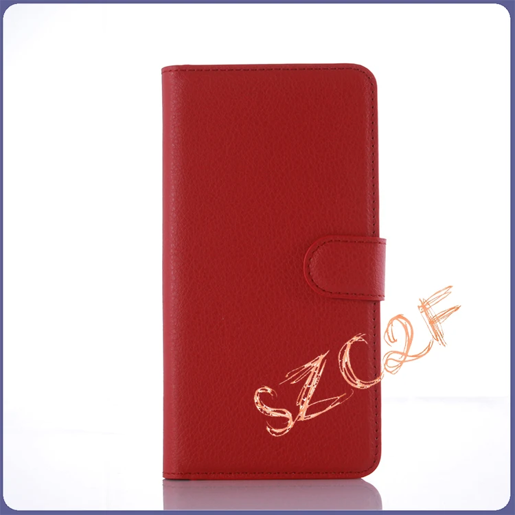 Роскошный кожаный чехол-портмоне для lenovo A6010, A6000, чехол-книжка для lenovo A 6010, A6010 Plus, A6000 Plus, чехол с подставкой, держатель для карт - Цвет: Red