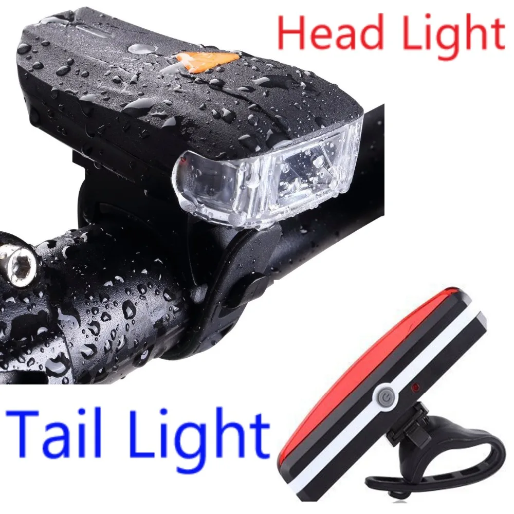 High Quality Bicycle Tail Light Kit USB Recharge 400 Lumen Safety Headlight with | Автомобили и мотоциклы