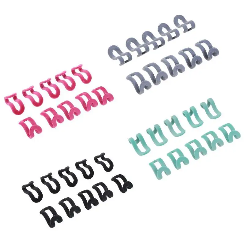 10 шт./партия крючок для вешалок, мини одежда из флока, вешалка, крючок, органайзер, держатель, экономит пространство, нескользящая вешалка