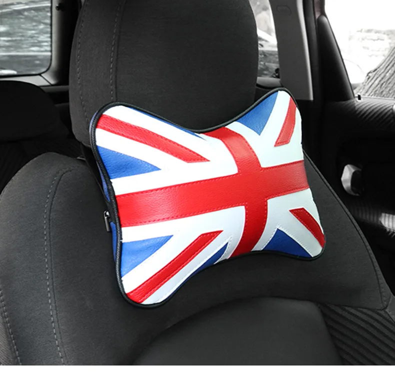 Автомобильная подушка для шеи Юнион Джек сиденье для шеи подголовник подушка для автомобиля-Стайлинг для mini cooper F54 F60 F55 F56 F57 R61 R60 R59 R58 R57 R55
