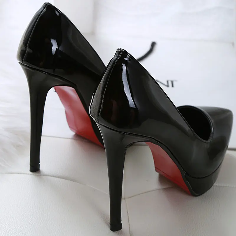 

Women's Pumps Shoes Trasero Saltos altos Sexy Thin Heel High Heels12CM Pointed Pumps Women Shoes Platform Wedding Shoes
