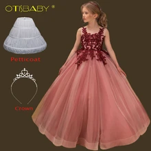Children Party Lace Sleeveless Long Evening Dress Girls Long Graduation Holy Communion Dresses Age 7 8 9 10 11 12 13 14 15 Years Children Party Lace Sleeveless Long Evening Dress Girls Long Graduation Holy Communion Dresses Age 7 8 9 10 11 12 13 14 15 Years