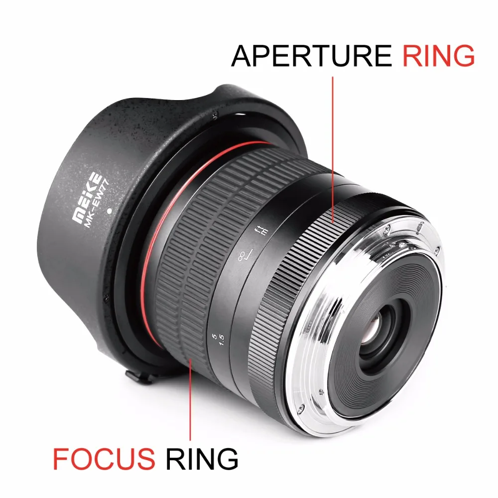 Meike 8 мм f3.5 широкоугольный объектив для камеры рыбий глаз Nikon D3400 D5500 D5600 D7000 DSLR