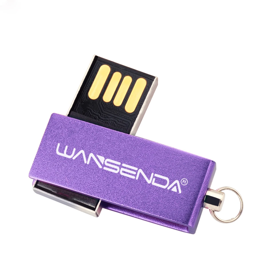 WANSENDA Водонепроницаемый USB флэш-накопитель флэш‑накопитель Swivel 4 GB/8 GB/16 GB usb-шнур 32 Гб 64 Гб флэш-накопитель флеш-диск USB 2,0 с цепочкой