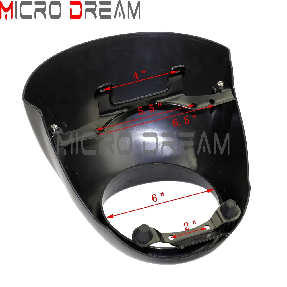 Для мотоцикла 2014 2016 Harley Davidson Street XG500 XG750 глянцевый черный 5 3/4 дюйма фара обтекатель