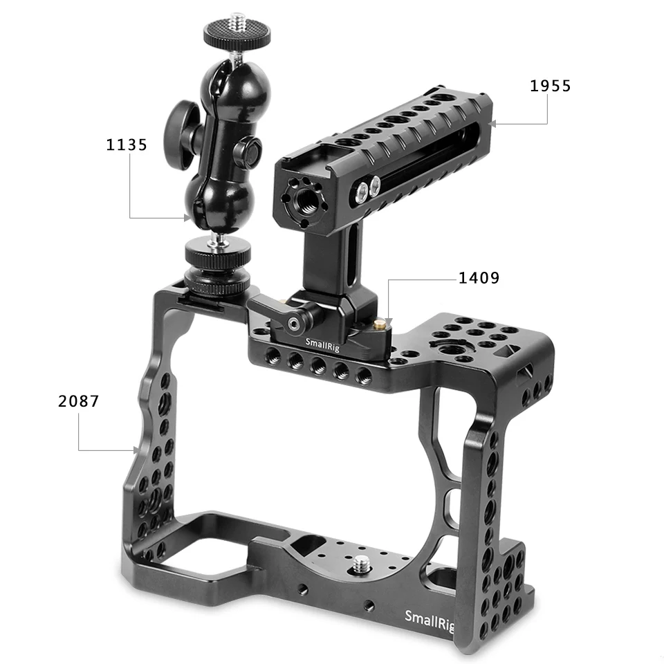 SmallRig a7iii a7riii камера клетка комплект для sony A7RIII/A7III клетка с ручкой Nato+ двойные Шаровые Головки удлинитель комплект-2103