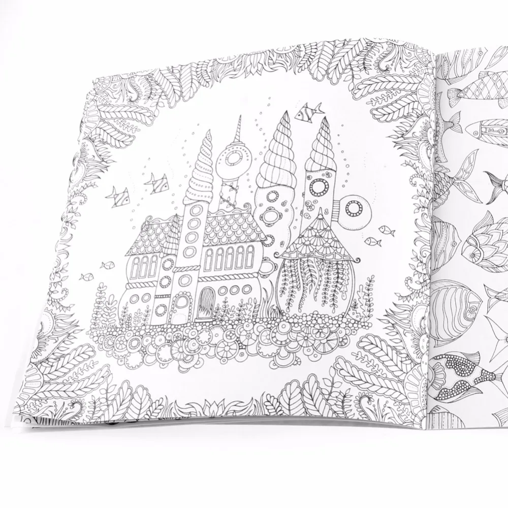 Новый английский граффити для взрослых подарки книги Wonderland исследование