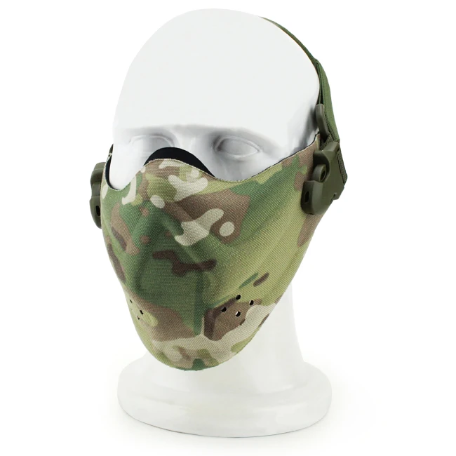 

1pc CP Camouflage Half Face Tactical Mask Camouflage Masks Outdoor Military Paintball Airsoft Jungle CS Half Facial guard