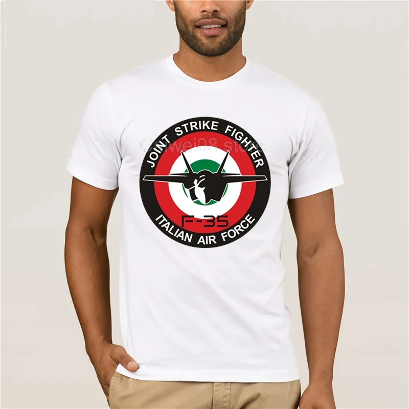 

Men Printing Short Sleeve Tshirt trend F35 Aeronautica Militare Sunlight New Summer Men's Casual Print Fashion T-shirt