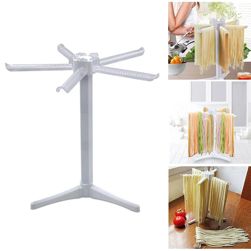 Пластиковая практичная стойка для сушки пасты для спагетти, держатель для лапши, держатель для бытовой машины, кухонный складной чайник