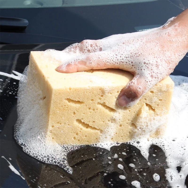 Soft Car Washing Sponge Wear resistant Elastic Coral Car Wash Sponge for car cleaning 21cm 11cm