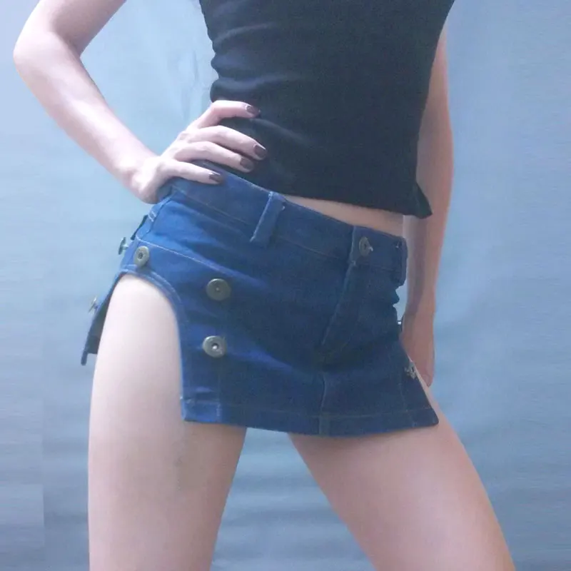 Сексуальная Женская посылка, мини-юбка в стиле хип-хоп, открытая Высокая облегающая юбка-карандаш, Милая юбка, юбка для ночного клуба, фантастическая эротическая одежда F55