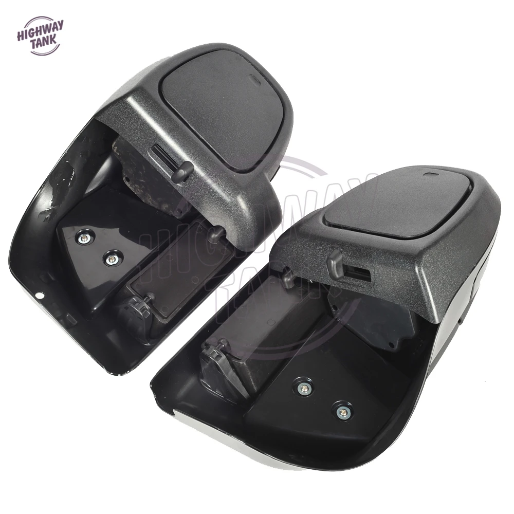 Black Motorcycle Lower Vented Fairing Case for Harley Touring Road King