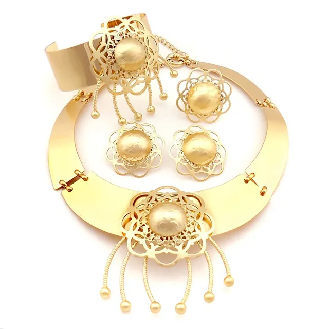 New Arrival 18 Carat Gold Necklace Jewelry Sets 1 Gram Gold Jewellery Sets Fashion Trendy Custome Jewellery Sets New Arrival 18 Carat Gold Necklace Jewelry Sets 1 Gram Gold Jewellery Sets Fashion Trendy Custome Jewellery Sets
