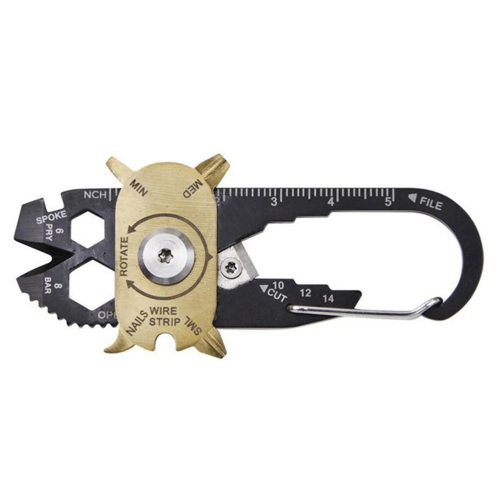PIXNOR 20 in 1 Multifunctional Key Ring Knife Kit Carabineer Screwdriver Bottle Opener Survival Tool Keychain for Outdoor Sports PIXNOR 20 in 1 Multifunctional Key Ring Knife Kit Carabineer Screwdriver Bottle Opener Survival Tool Keychain for Outdoor Sports