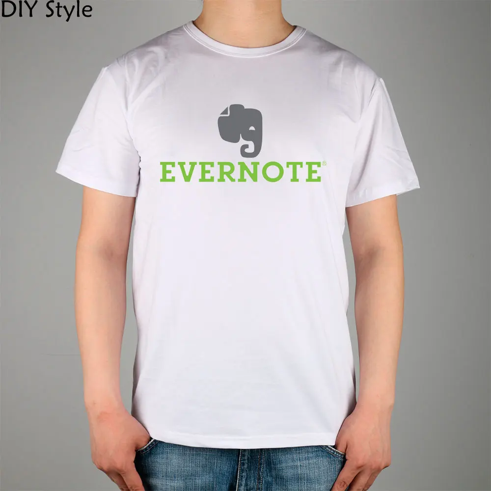 Evernote男性象ロゴコットンライクラトップ半袖tシャツ新入荷ファッションブランドtシャツ夏 T Shirts For Men Brand T Shirtfashion T Shirt Aliexpress