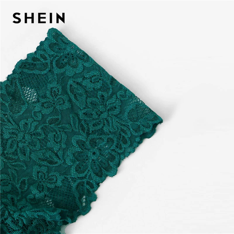SHEIN Кружевной Комплект Нижнего Белья Сексуальное Женское Нижнее Белье С