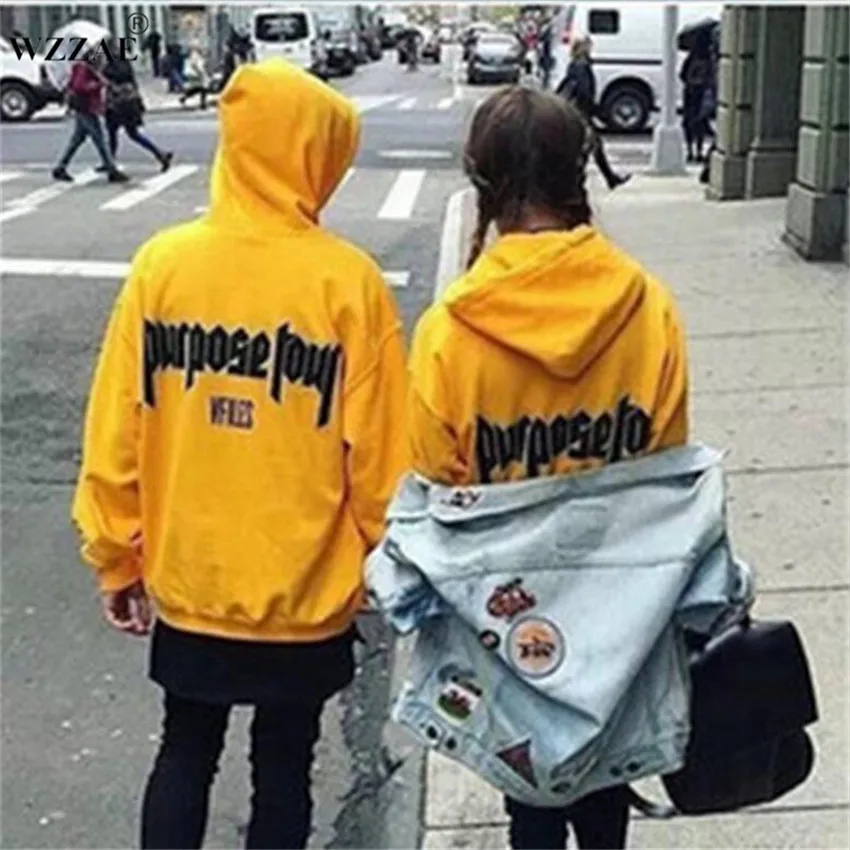 Vfiles Security Print Hoodie Justin Bieber Fog High Street Sweatshirt Bibb Purpose Tour Yellow Hoodie Lovers Couple Bts Hoodie