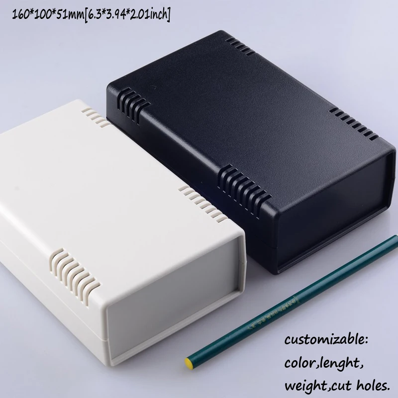 

[2 colors] 160*100*51mm plastic enclosure for electronic junction box DIY project project box abs housing pcb box switch box
