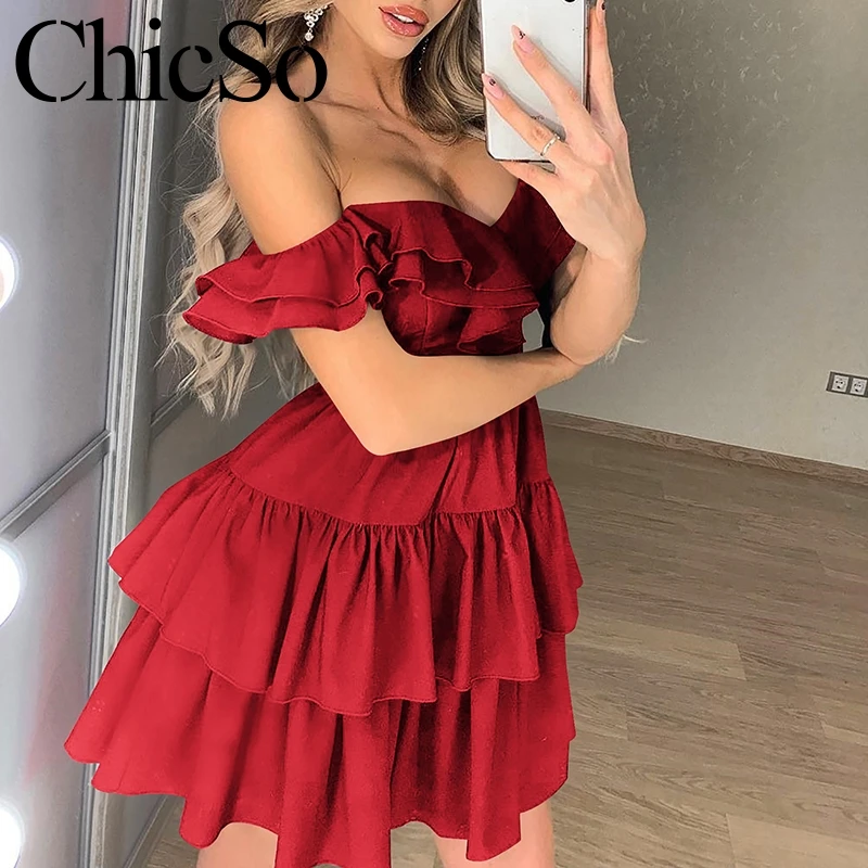 MissyChilli трикотажное платье с оборками элегантное короткое без рукавов открытыми